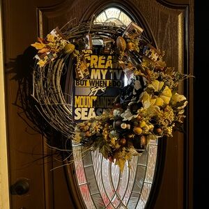 West Virginia football wreath